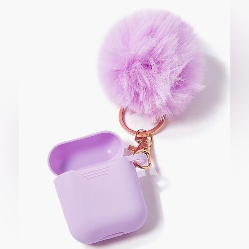 NWT Forever 21 Pom Pom Earbuds Case for AirPods